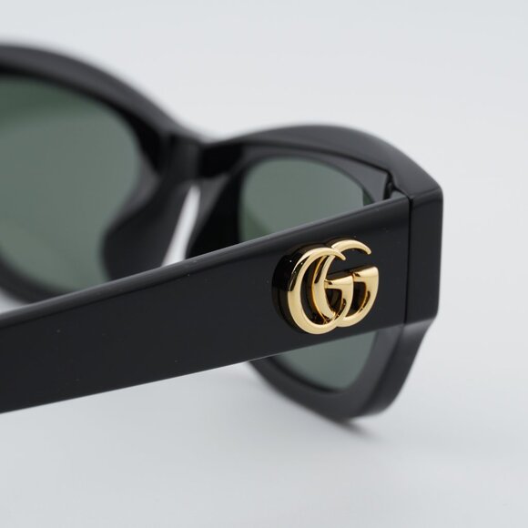 Gucci GG1954SA 001 Sunglasses Black Cat Eye Frame, Grey Lenses main image 4
